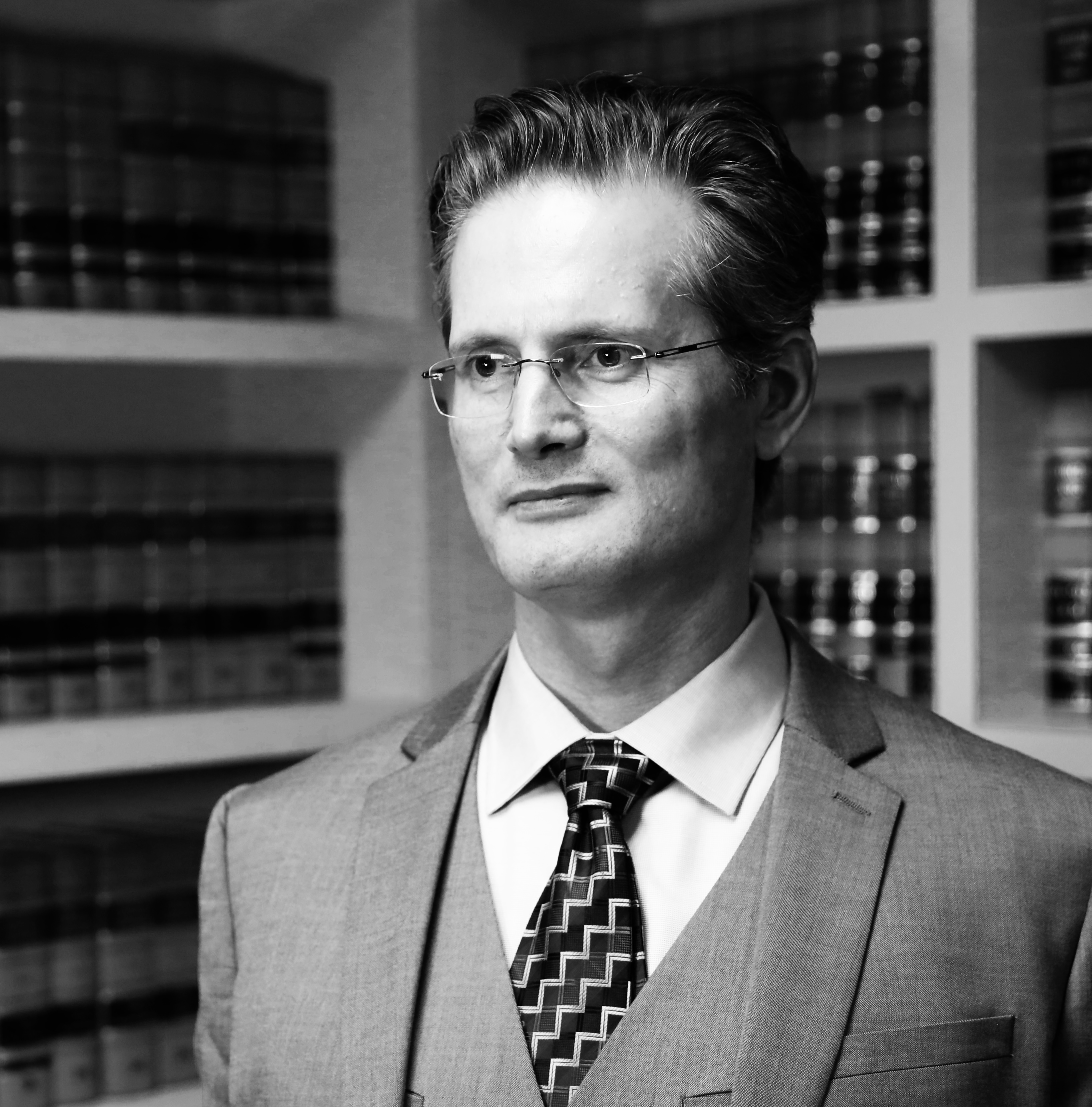 Daniel E. Holloway portrait in office setting